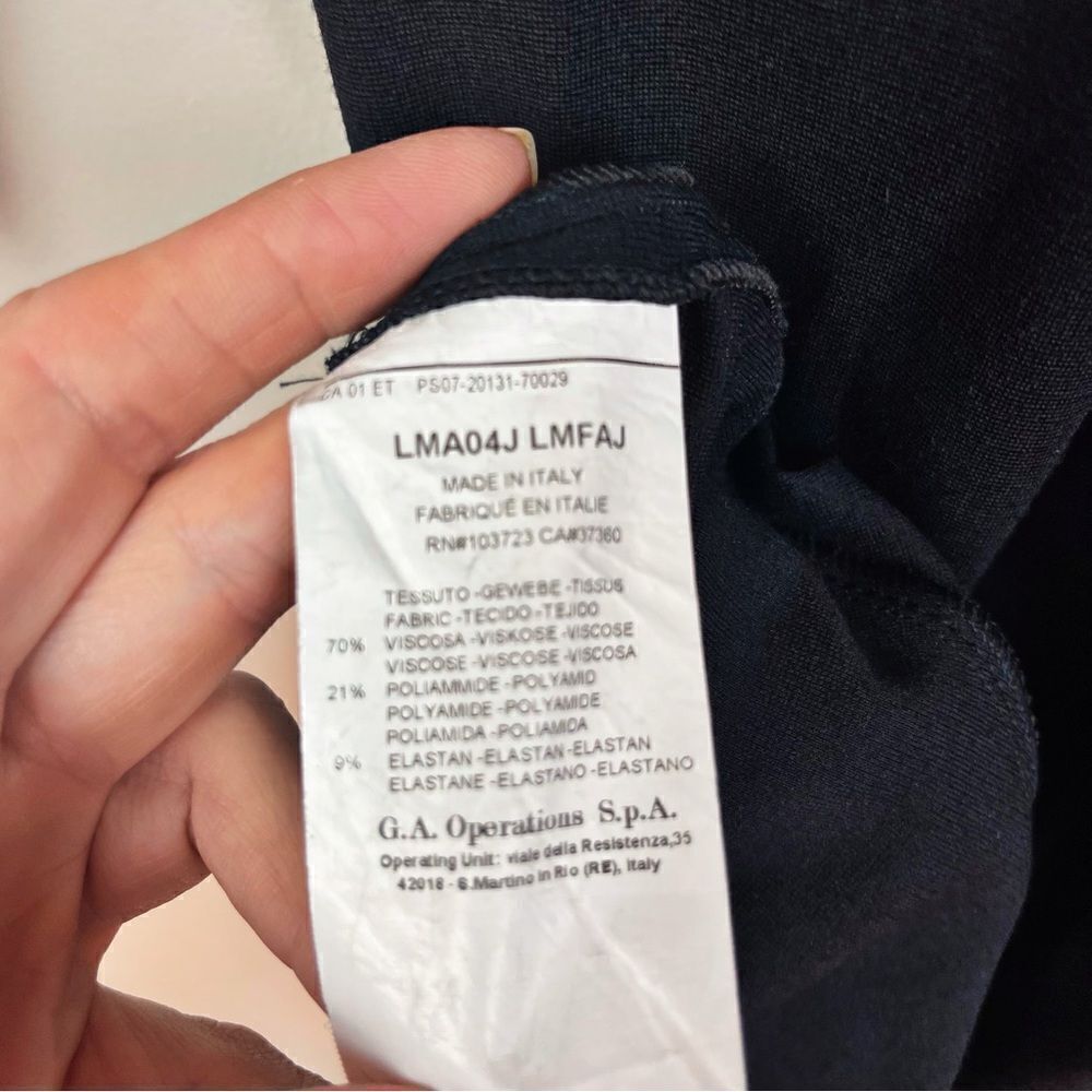 Armani Collezioni Black Body Contour Fitted Dress Small - Picture 5 of 9